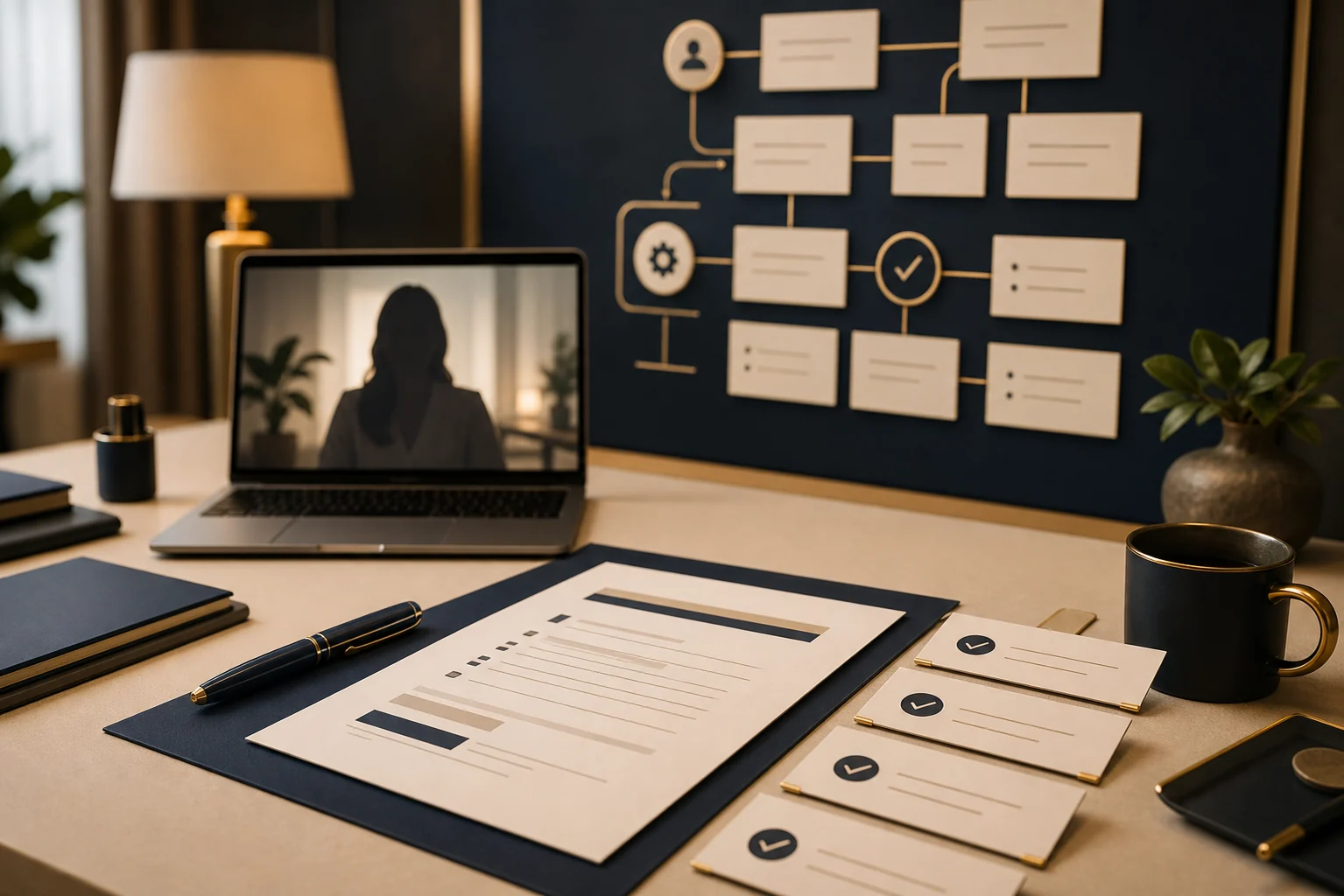 Virtual assistant task brief and SOP handoff workspace